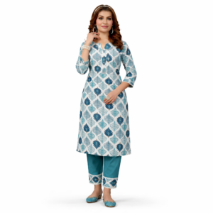 Women’s Printed Kurti Pant Set