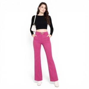 Women’s High-Waist Straight Fit Trousers