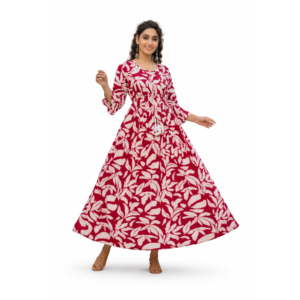 Women Floral Printed Anarkali Kurti